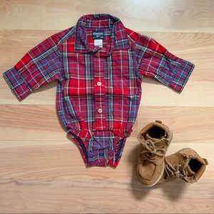 Cheerful Plaid Onesie